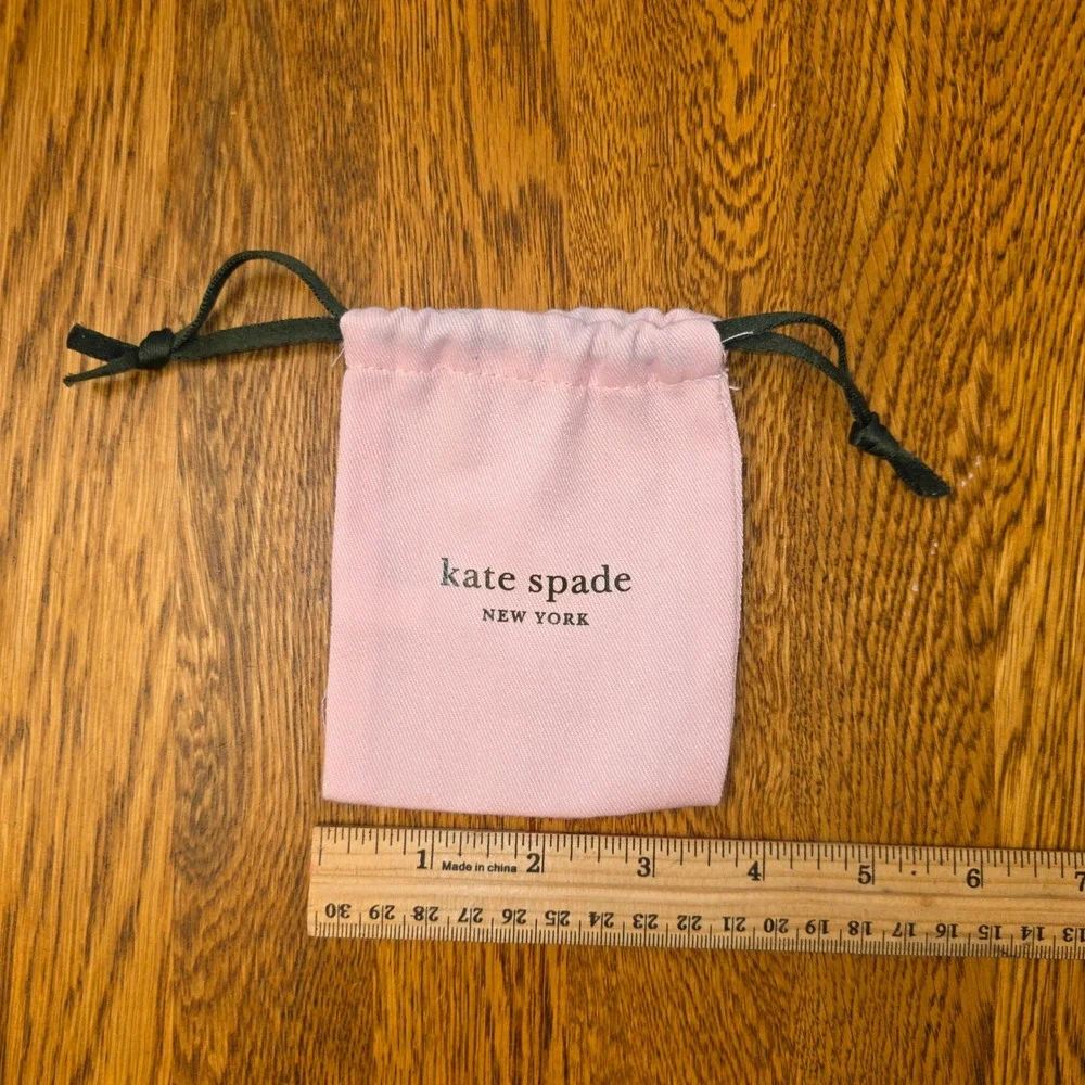 Kate Spade New York Pink Small Jewelry Dust Bag Drawstring Pouch 4x3.5 Gift Bag